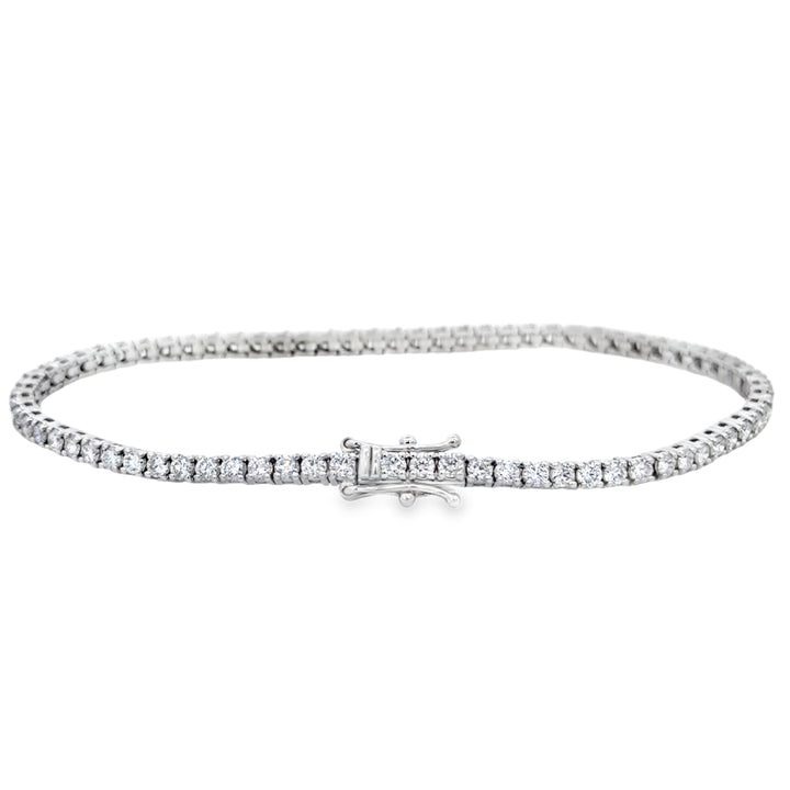 2.73 CTW Diamond 14K White Gold Tennis Bracelet