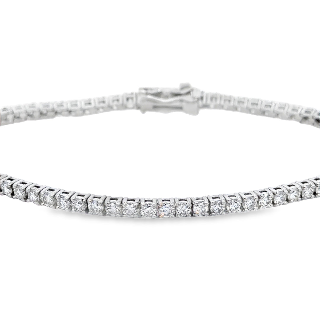 2.73 CTW Diamond 14K White Gold Tennis Bracelet