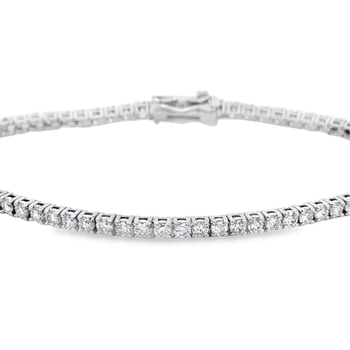 2.73 CTW Diamond 14K White Gold Tennis Bracelet