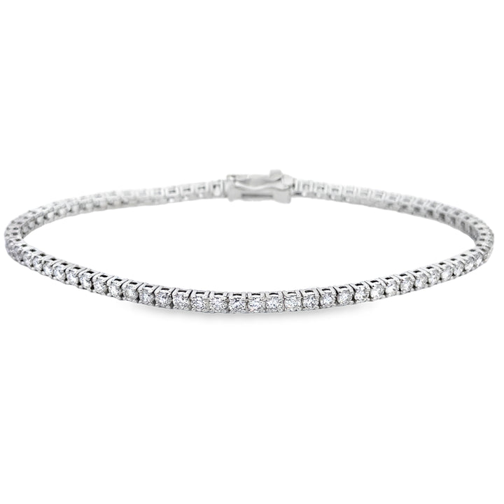 2.73 CTW Diamond 14K White Gold Tennis Bracelet