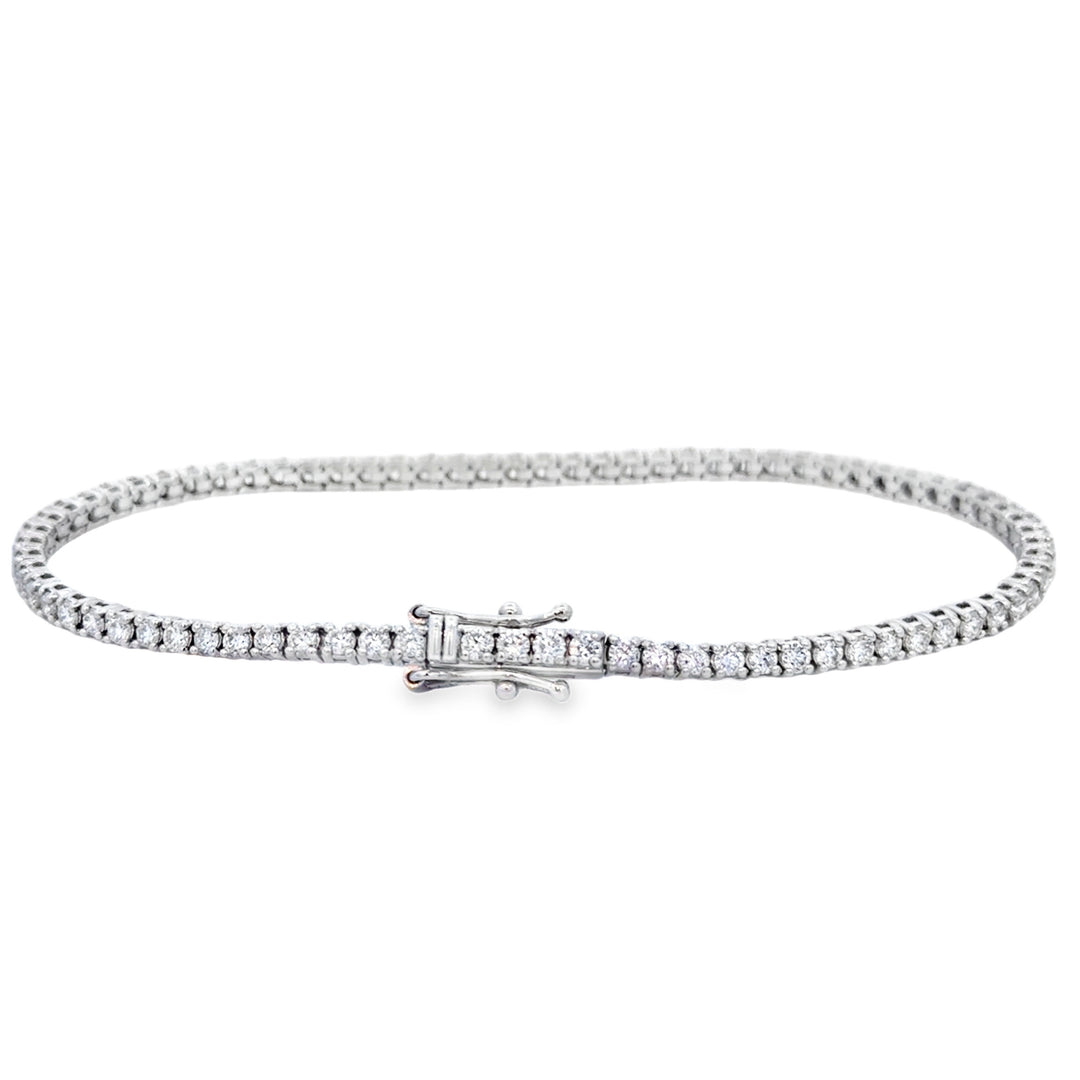 2.25 CTW Diamond 14K White Gold Tennis Bracelet