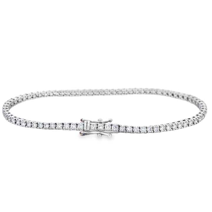 2.25 CTW Diamond 14K White Gold Tennis Bracelet