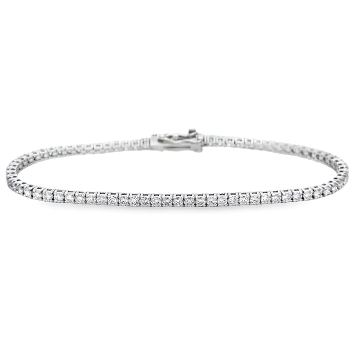 2.25 CTW Diamond 14K White Gold Tennis Bracelet
