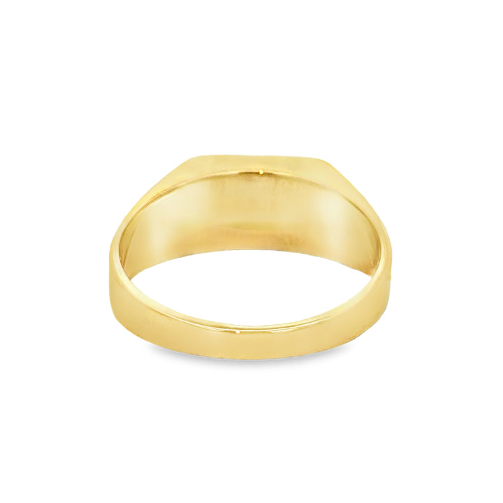 14K Yellow Gold Men's Signet Onyx Ring