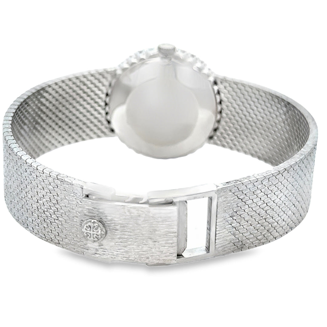 Pre-Owned Patek Philippe Approx. 0.75 CTW Diamond 18K White Gold Women&