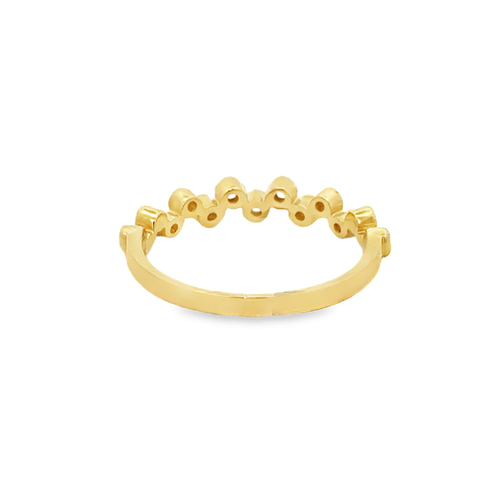 0.17 CTW Diamond 14K Yellow Gold Band Ring