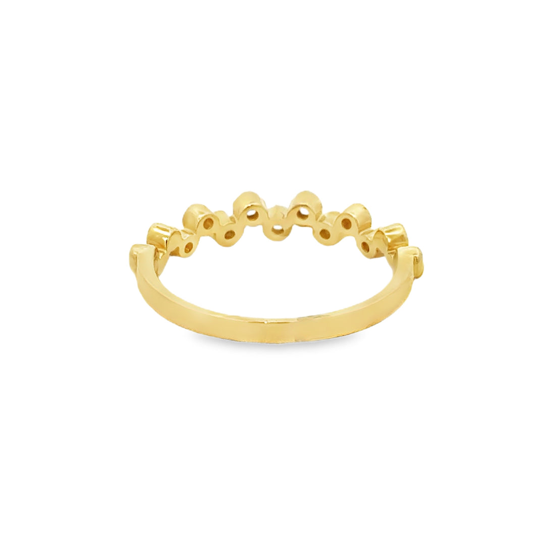0.17 CTW Diamond 14K Yellow Gold Band Ring