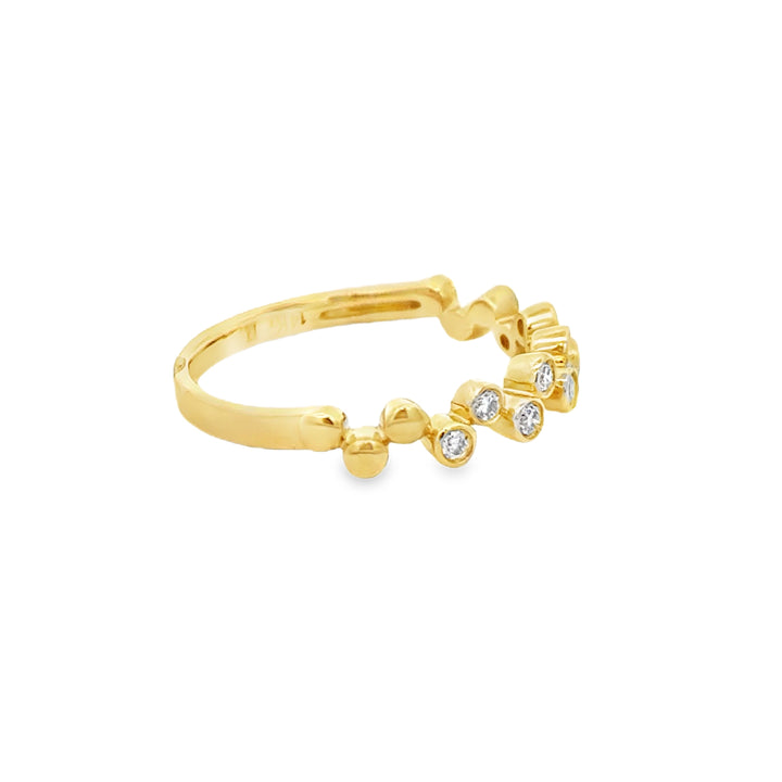 0.17 CTW Diamond 14K Yellow Gold Band Ring