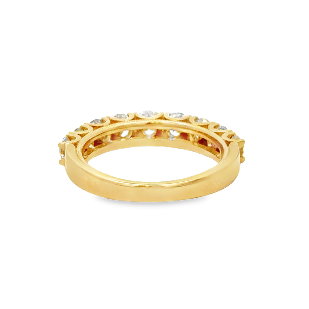 1.47 CTW Diamond 14K Yellow Gold Band Ring