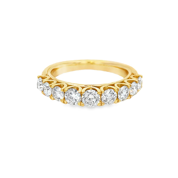 1.47 CTW Diamond 14K Yellow Gold Band Ring