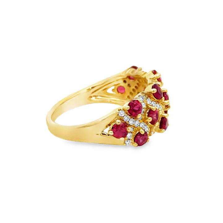 1.52 CTW Ruby & .33 CTW Diamond 14K Yellow Gold Ring