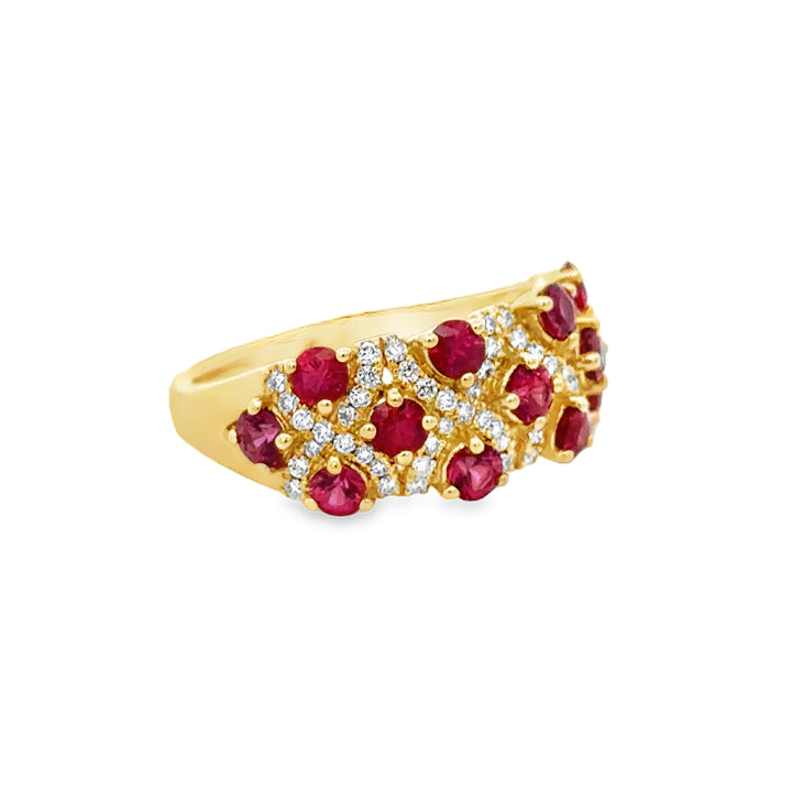 1.52 CTW Ruby & .33 CTW Diamond 14K Yellow Gold Ring
