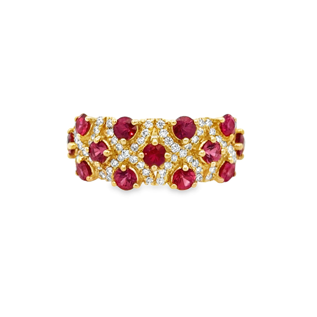 1.52 CTW Ruby & .33 CTW Diamond 14K Yellow Gold Ring