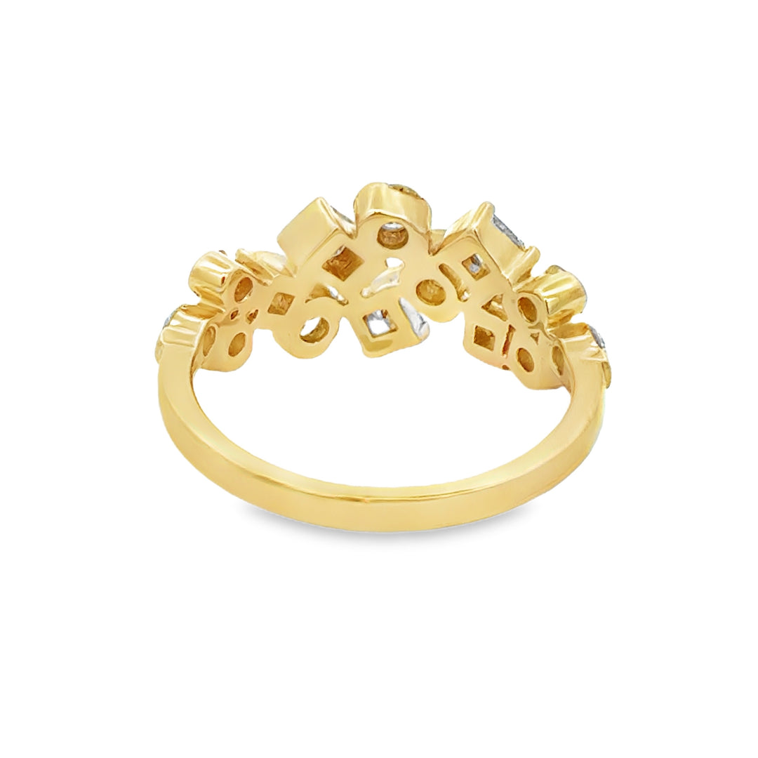 1.34 CTW Diamond 14K Yellow Gold Band Ring