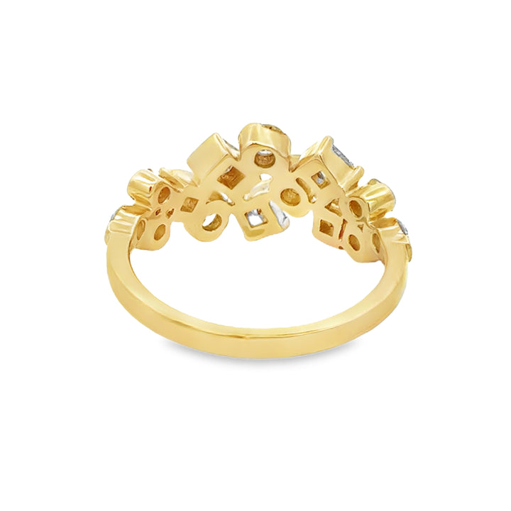 1.34 CTW Diamond 14K Yellow Gold Band Ring