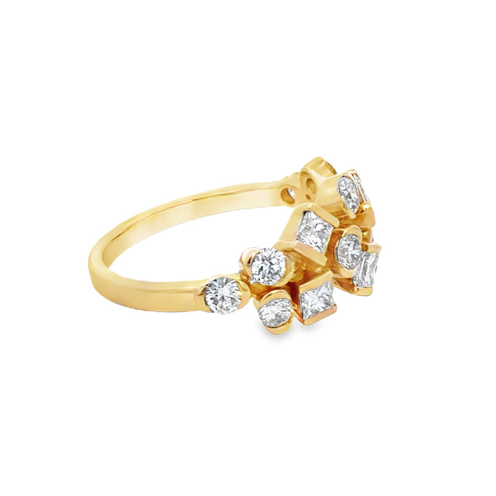 1.34 CTW Diamond 14K Yellow Gold Band Ring