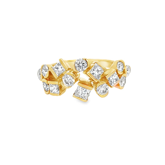1.34 CTW Diamond 14K Yellow Gold Band Ring
