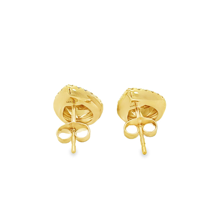 2.42 CTW Citrine & 0.29 CTW Diamond 14K Yellow Gold Earrings