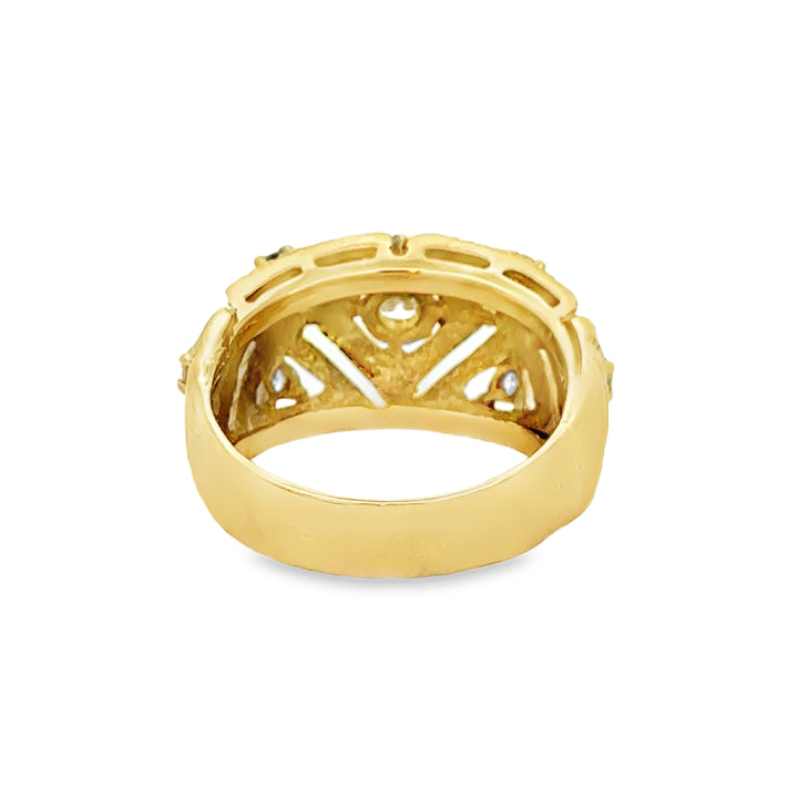 0.35 CTW Diamond 18K Yellow Gold Estate Ring