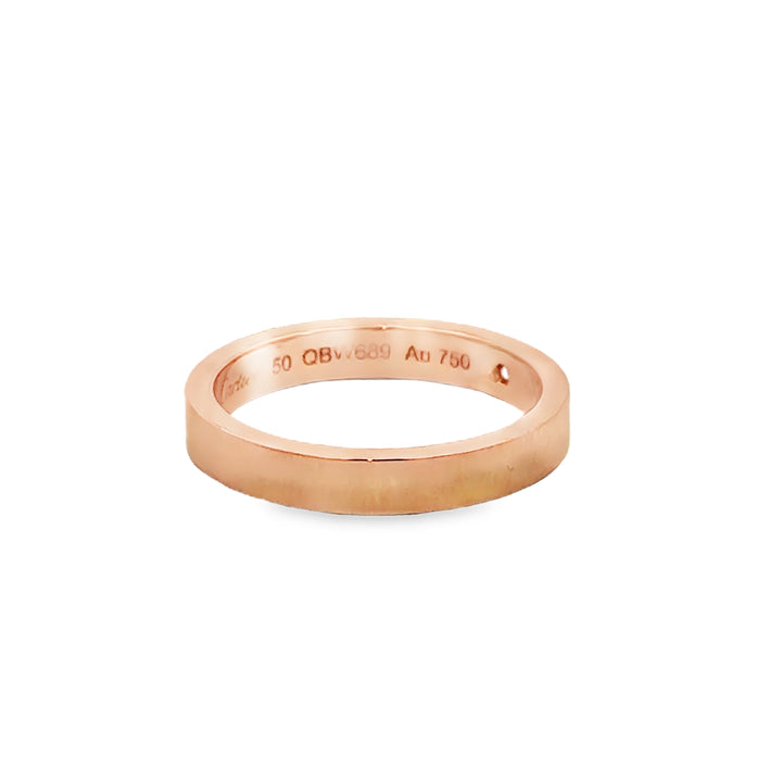 Pre-Owned Cartier Single Diamond 18K Rose Gold Band Ring