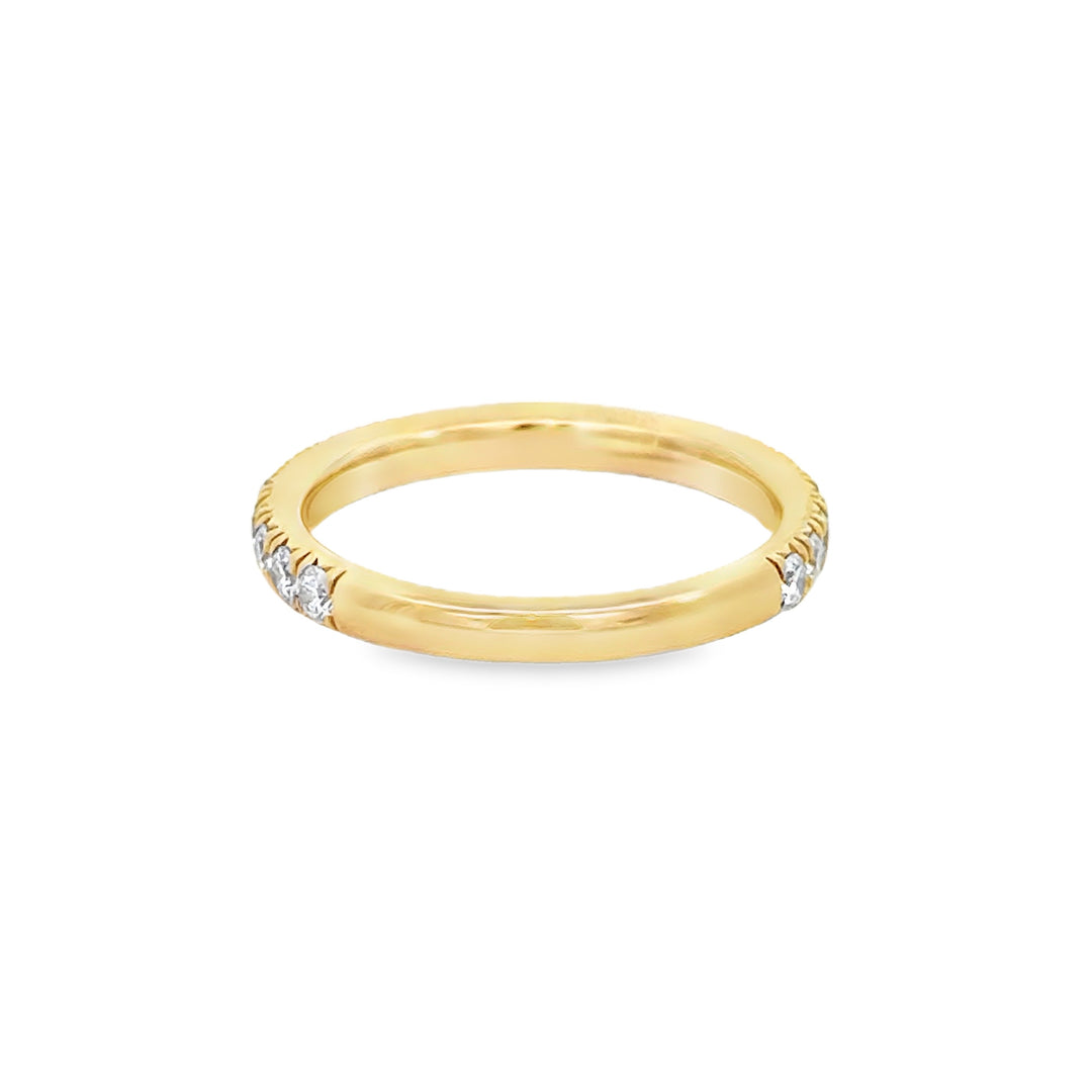 0.60 CTW Diamond 14K Yellow Gold Band Ring