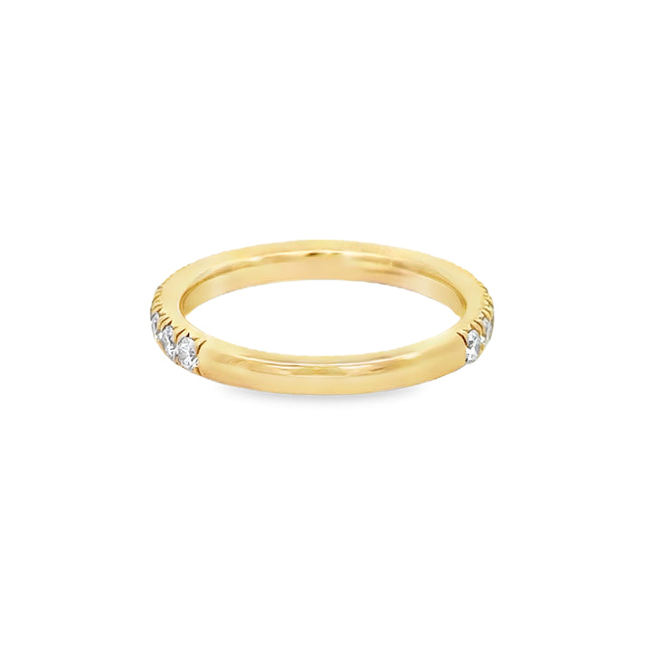 0.60 CTW Diamond 14K Yellow Gold Band Ring