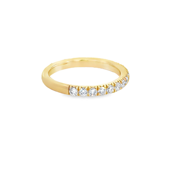 0.60 CTW Diamond 14K Yellow Gold Band Ring