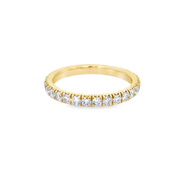 0.60 CTW Diamond 14K Yellow Gold Band Ring