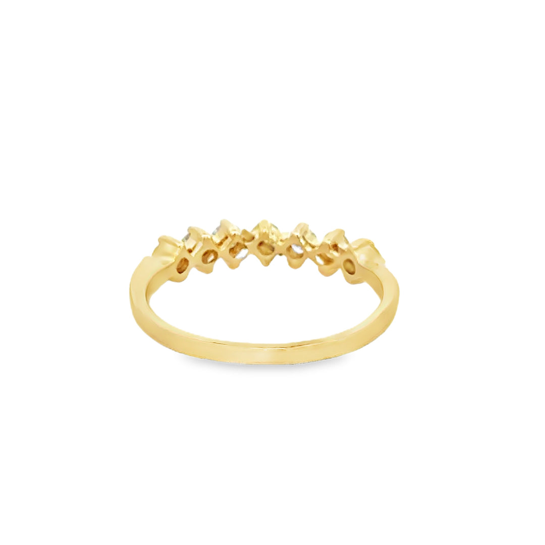 0.28 CTW Diamond 14K Yellow Gold Band Ring