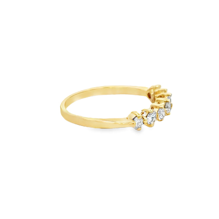 0.28 CTW Diamond 14K Yellow Gold Band Ring