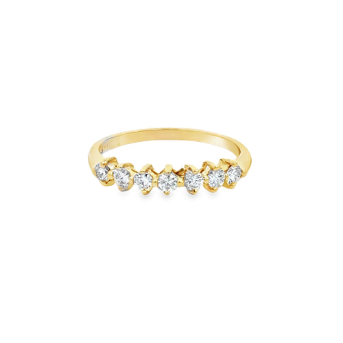 0.28 CTW Diamond 14K Yellow Gold Band Ring