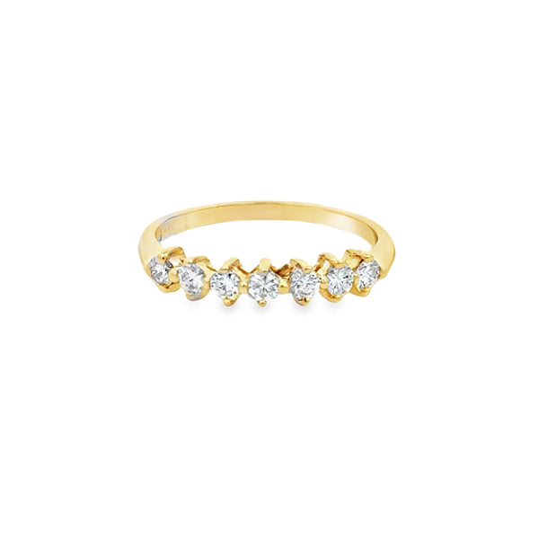0.28 CTW Diamond 14K Yellow Gold Band Ring