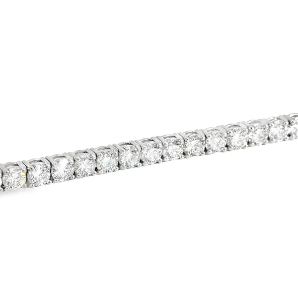 6.31 CTW Round Diamond 14K White Gold Bracelet