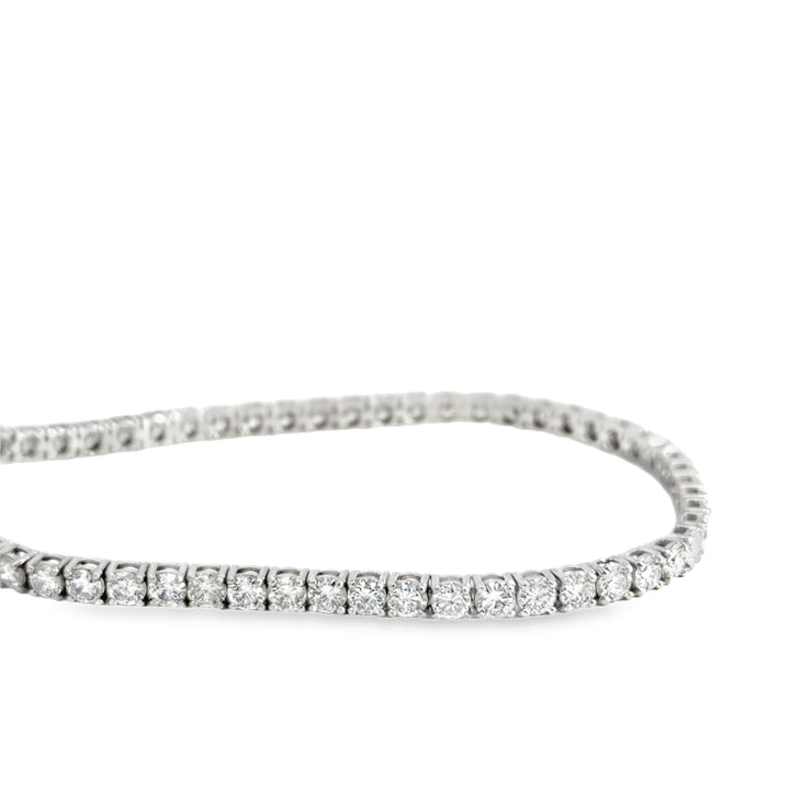 6.31 CTW Round Diamond 14K White Gold Bracelet