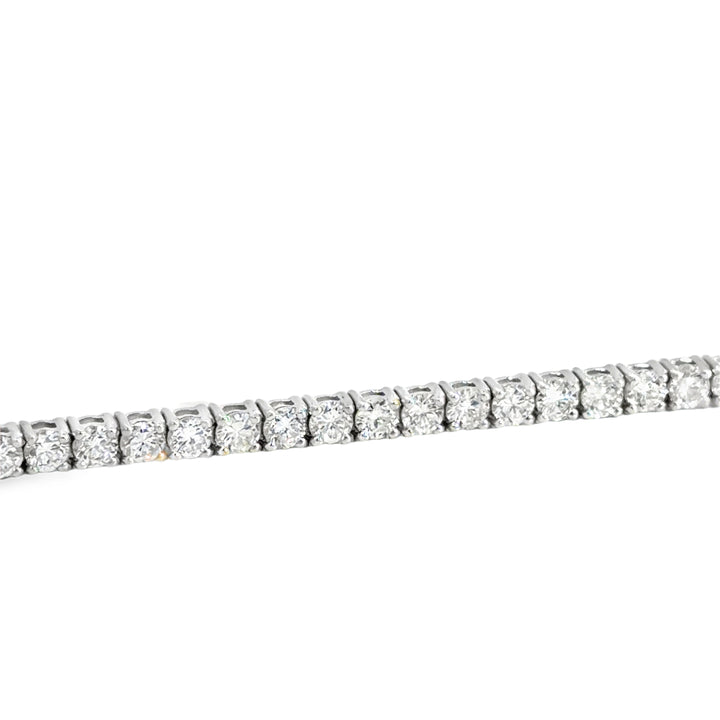 4.74 CTW Round Diamond 14K White Gold Bracelet