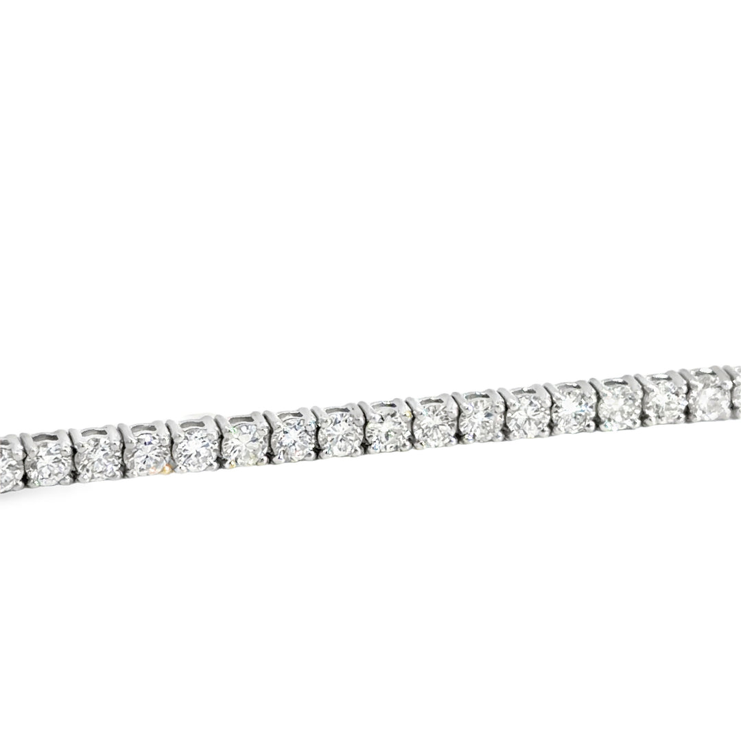 4.74 CTW Round Diamond 14K White Gold Bracelet