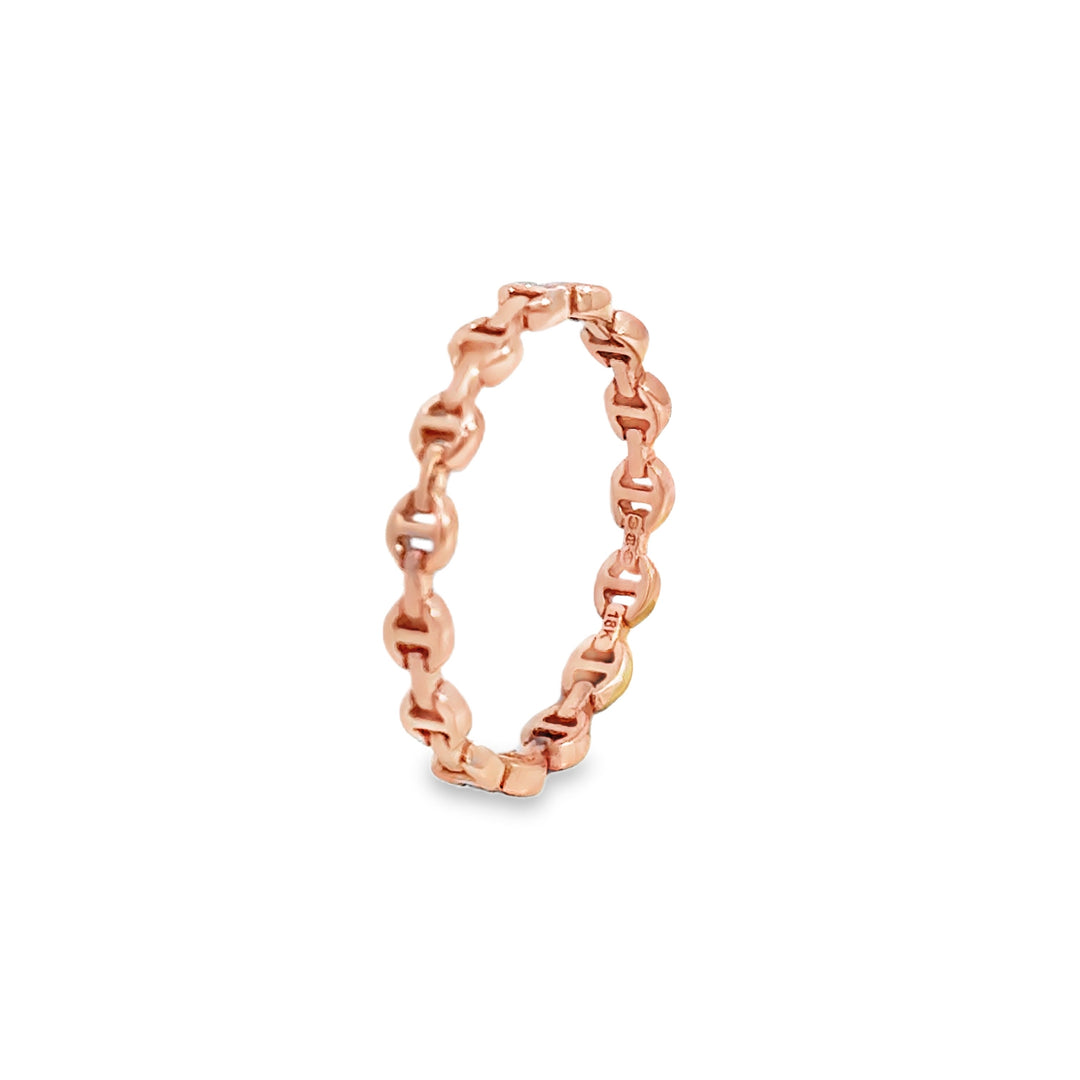 Hoorsenbuhs 18K Rose Gold Link Band Ring
