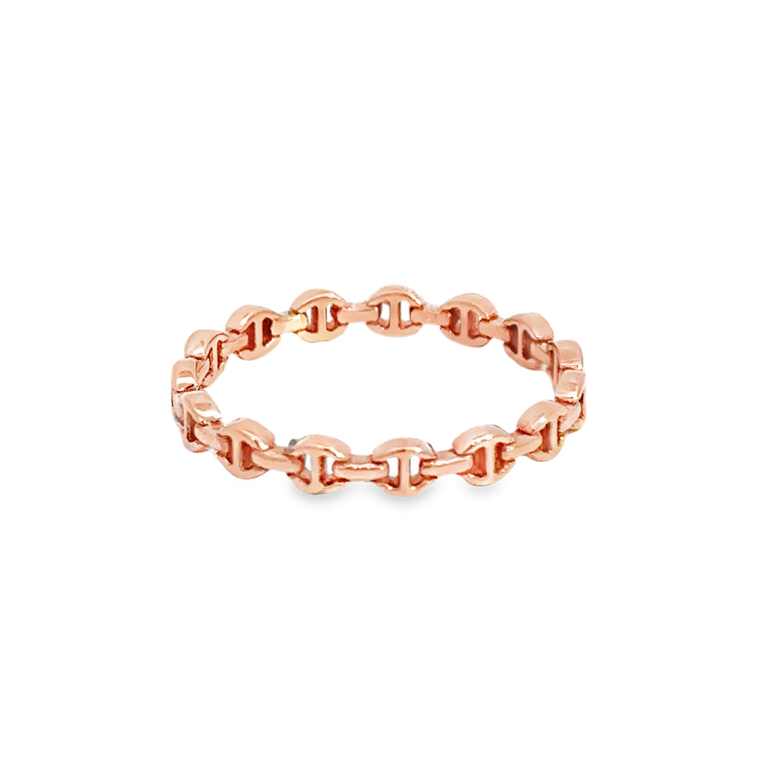 Hoorsenbuhs 18K Rose Gold Link Band Ring