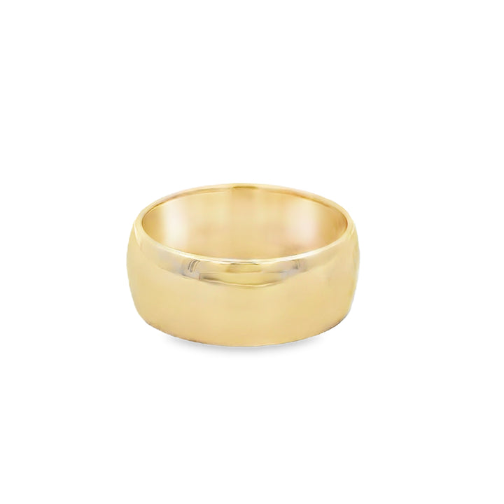 14K Yellow Gold 7.8mm Wide Band Ring