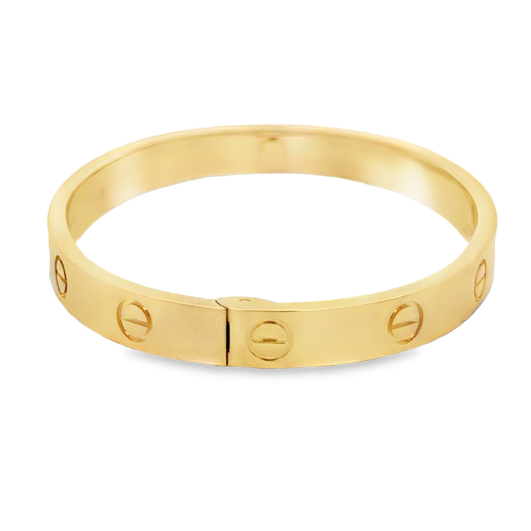 Pre-Owned Cartier Love 18K Yellow Gold Bracelet Size 16