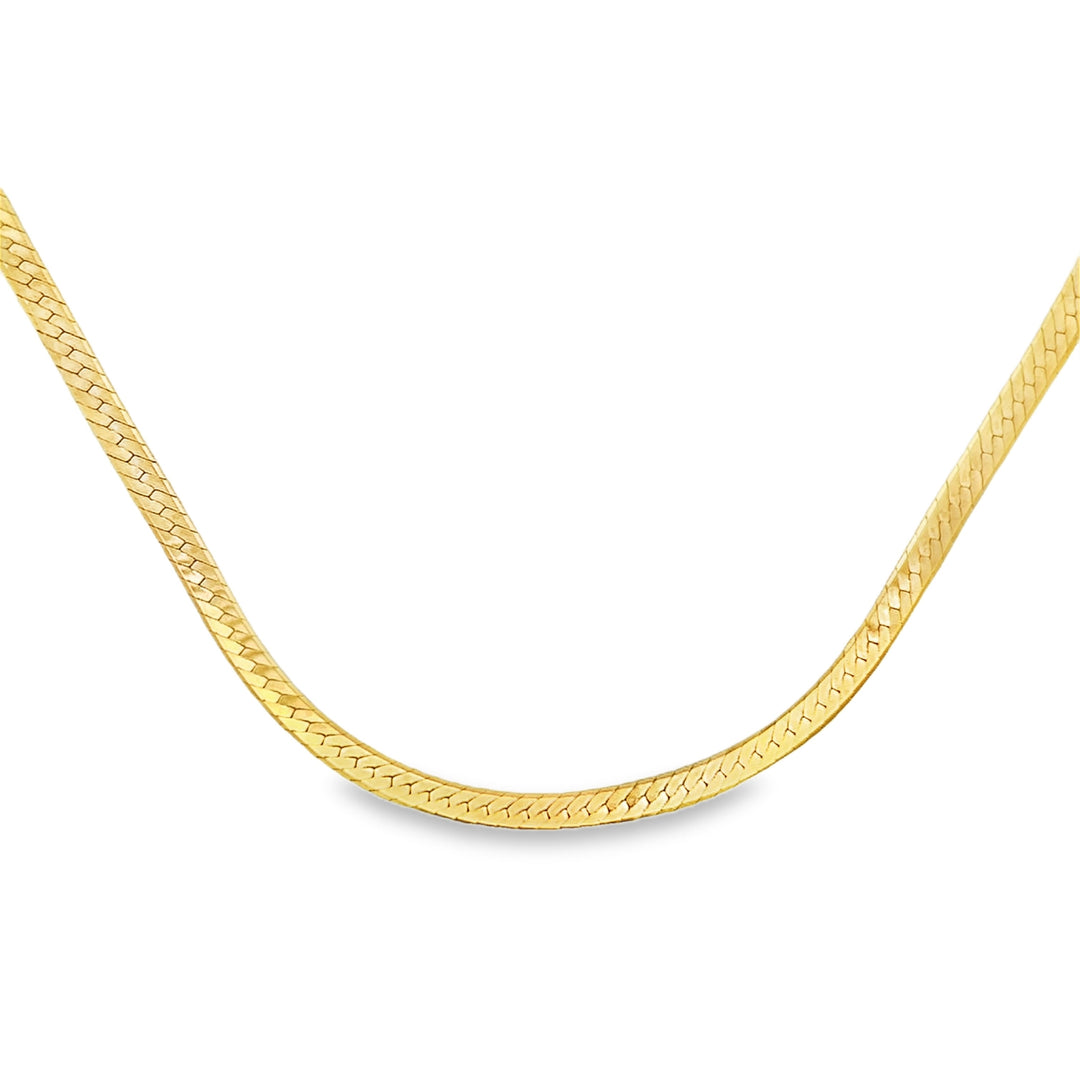 14K Yellow Gold Italian 3mm Chain Necklace
