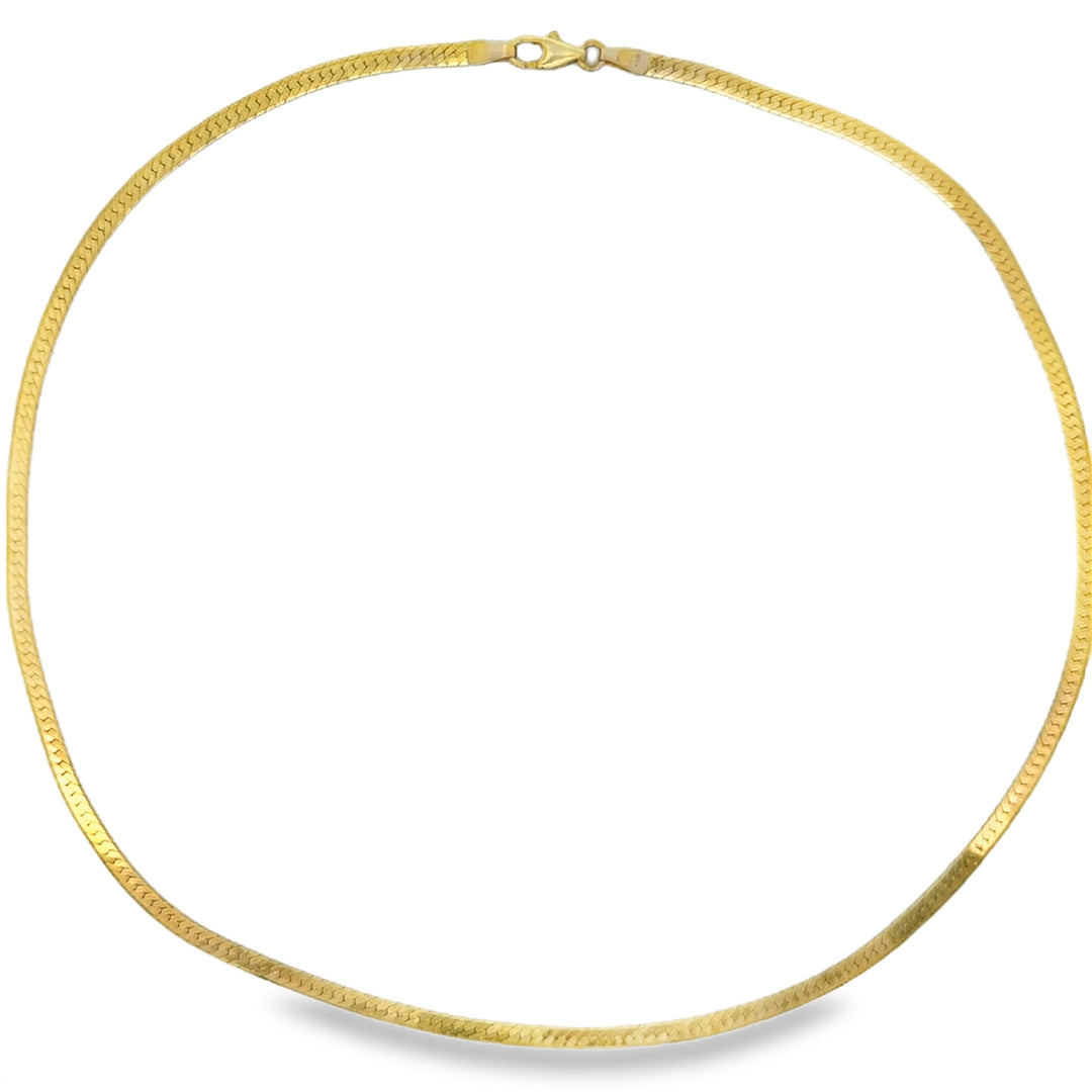 14K Yellow Gold Italian 3mm Chain Necklace