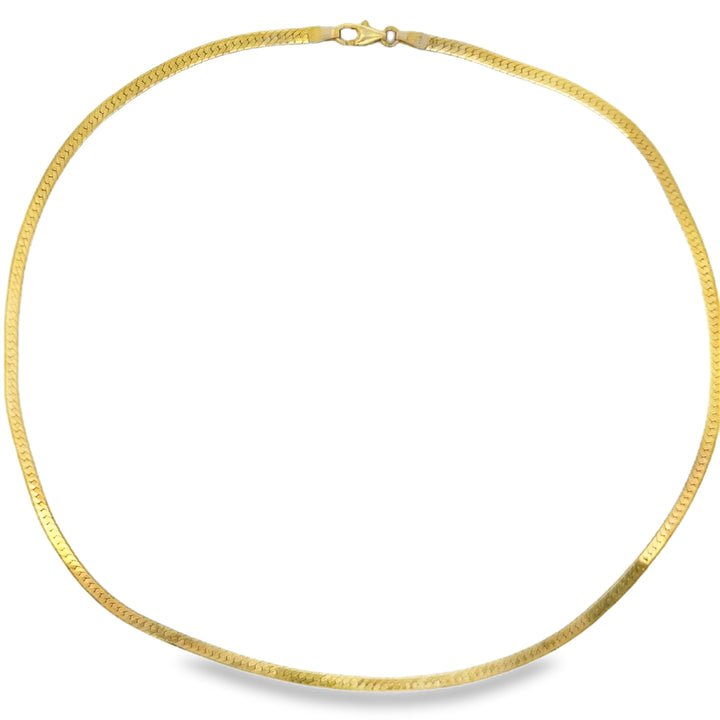 14K Yellow Gold Italian 3mm Chain Necklace