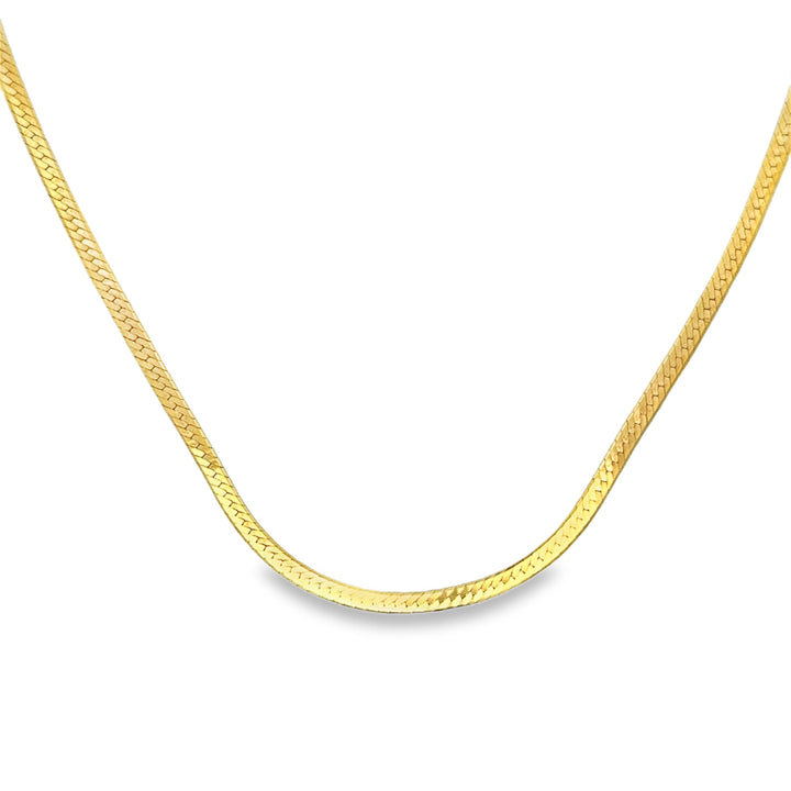 14K Yellow Gold Italian 3mm Chain Necklace