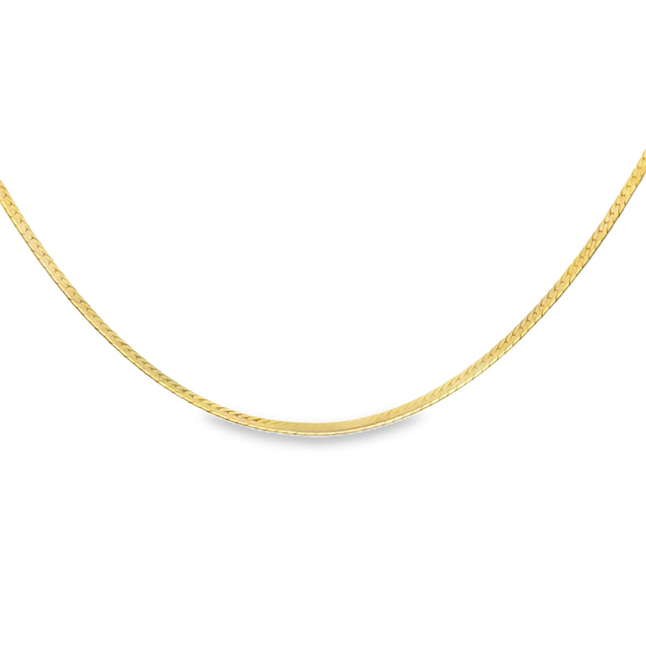 14K Yellow Gold Italian 3mm Chain Necklace