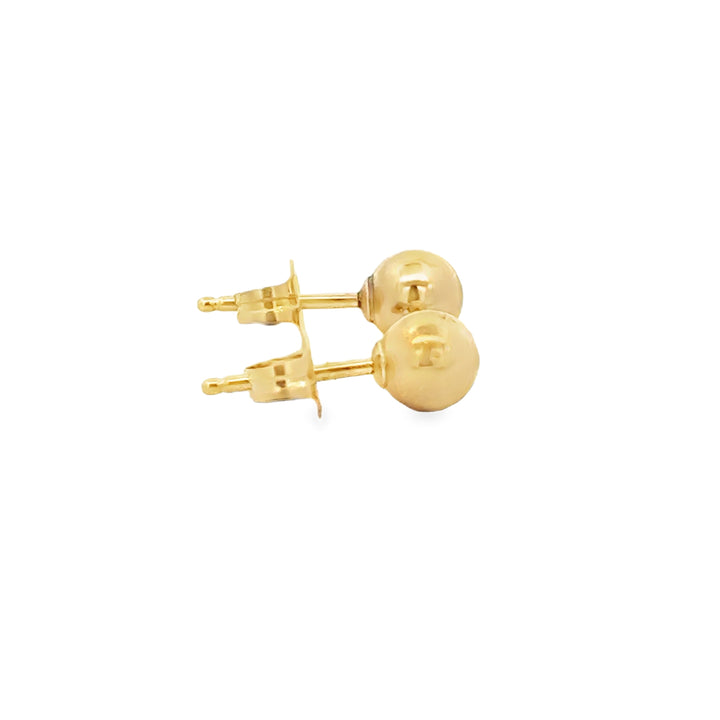 14K Yellow Gold 5mm Ball Stud Earrings