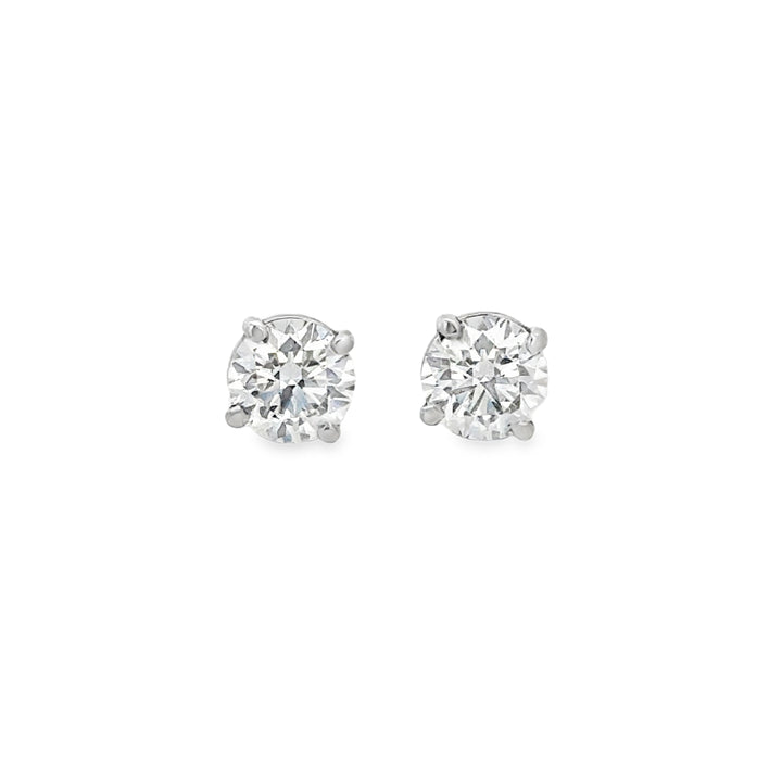 Legacy 1.49 CTW GIA Certified Diamond Platinum Stud Earrings