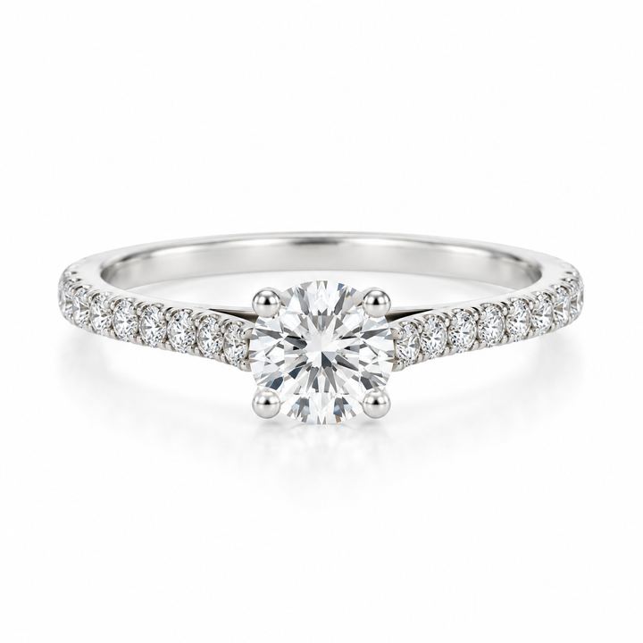 0.94 CTW Diamond 14K White Gold Engagement Ring – Wm. Harold &amp; Sons Collection