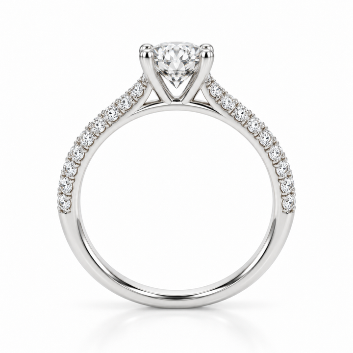 0.94 CTW Diamond 14K White Gold Engagement Ring – Wm. Harold &amp; Sons Collection