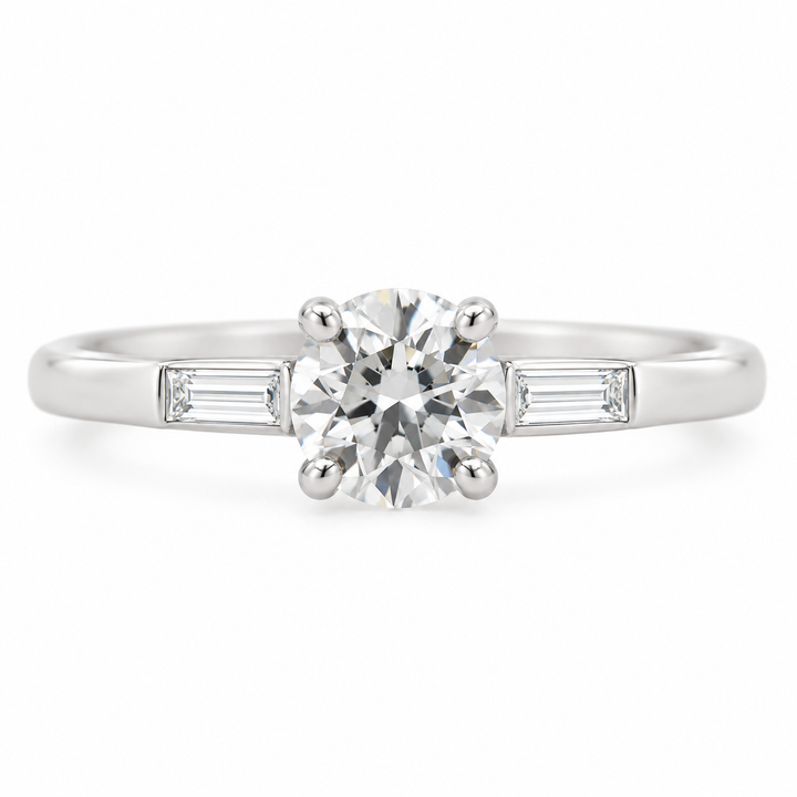 1.07 CT Platinum Art Deco Diamond Ring
